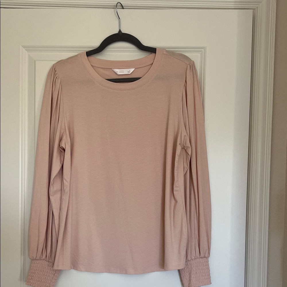 LC Lauren Conrad Blush Long Sleeve Top